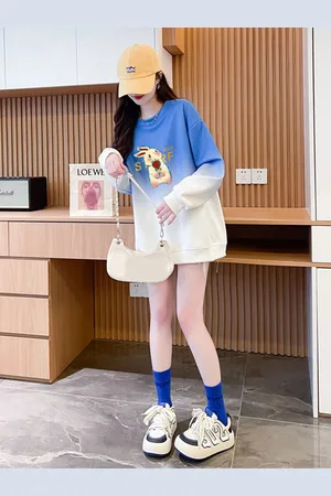 JC Mode Women Printed Pullover Sweatshirt