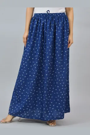 Kalini Women Floral Printed Maxi Flared Skirt