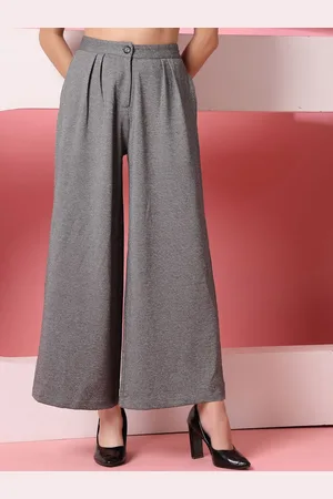 OOMPH Women Relaxed Pleated Trousers