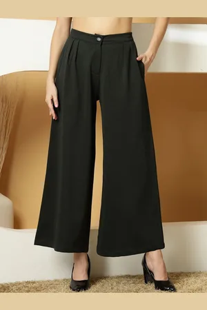 OOMPH Women Relaxed Pleated Trousers