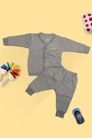 INFERNO Infant Striped Cotton Thermal Set