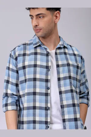 The Indian Garage Co Men Relaxed Fit Checked Dobby Textured Resortwear Shirt