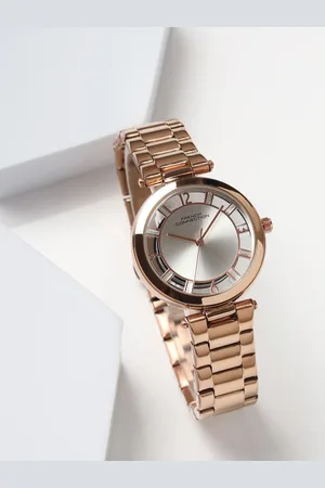 French Connection Women Dial & Stainless Steel Bracelet Style Straps Analogue Watch
