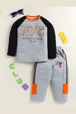 YK Boys Printed Cotton Long Sleeve Tracksuit