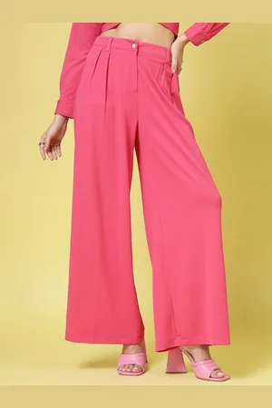 OOMPH Women Relaxed Pleated Trousers