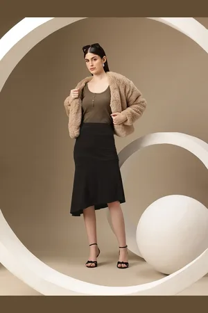Chemistry Asymmetric Hem A-Line Skirt