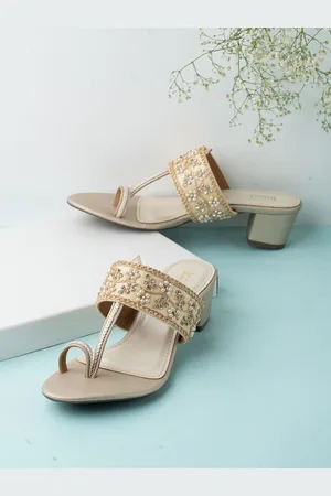 Inc 5 Embellished Ethnic Block Sandals