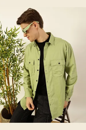 Mast & Harbour Men Premium Opaque Casual Shacket