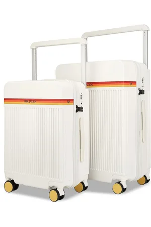 FUR JADEN The Aviator Set Of 2 Textured Hard-Sided Trolley Suitcase