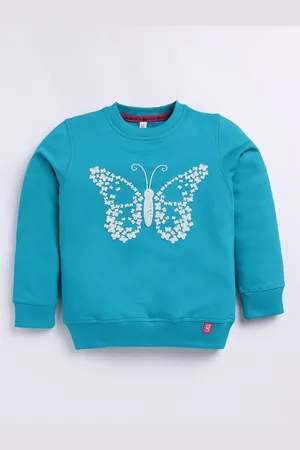 Ginie Girls Printed Cotton Sweatshirt