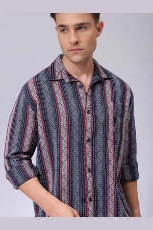 The Indian Garage Co Men Relaxed Fit Checked Dobby Textured Resortwear Shirt
