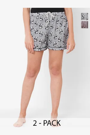FashionRack Women Pack of 2 Printed Lounge Shorts