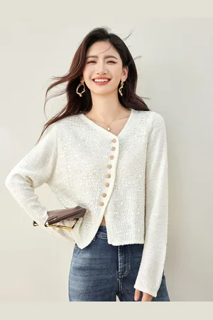 JC Collection Women Self Design Cardigan Sweater