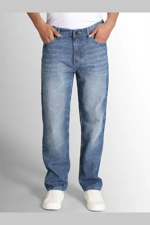 Bene Kleed Men Cotton Mid-Rise Relaxed Fit Heavy Fade Jeans
