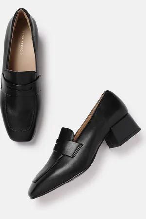 Lino Perros Women Block Heel Penny Loafers