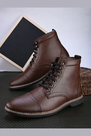 Killer Men Synthetic Textured Mid-Top Regular Boots