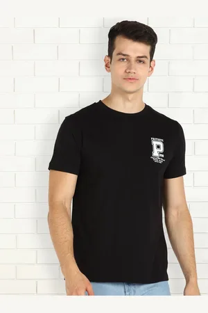 Provogue Men Checked Monochrome Pockets T-shirt