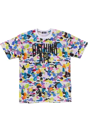 BAPE Men Multi Camo NYC Logo Tee
