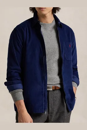 Ralph Lauren Pure Cotton Long Sleeve Corduroy Full-Zip Overshirt