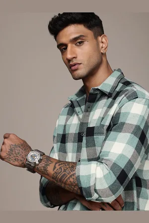Roadster The Life Co. Checked Relaxed Fit Casual Shacket