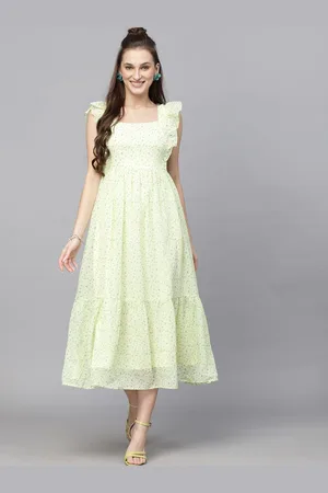 BAESD Women Floral Printed Fit & Flare Maxi Dress