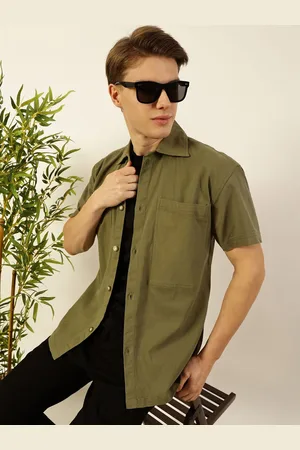 Mast & Harbour Men Premium Opaque Casual Shacket