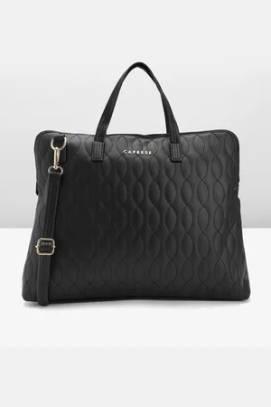 Caprese Women Quilted Textured Laptop Bag