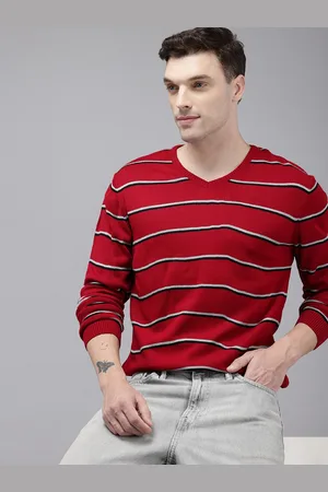 Park Avenue Slim Fit Striped Pullover