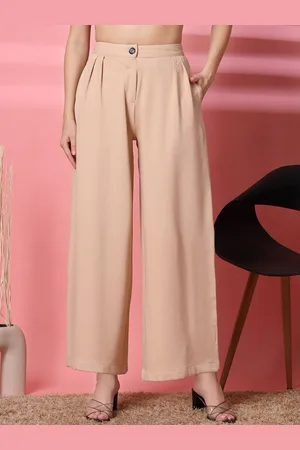 OOMPH Women Relaxed Pleated Trousers