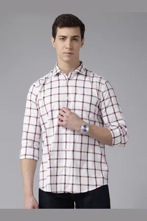 Blackberrys Slim Fit Checked Pure Cotton Casual Shirt