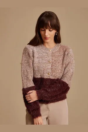 Kazo Women Colourblocked Cardigan