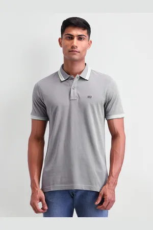 Arrow Men Brand Logo Polo Collar T-shirt