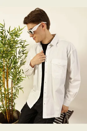 Mast & Harbour Men Premium Opaque Casual Shacket