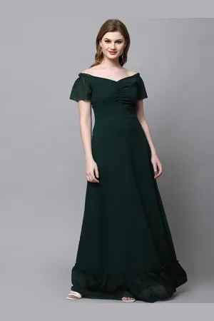 BAESD Women Off-Shoulder Georgette Maxi Dress
