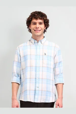 Ralph Lauren Men Slim Fit Tartan Checks Opaque Checked Casual Shirt