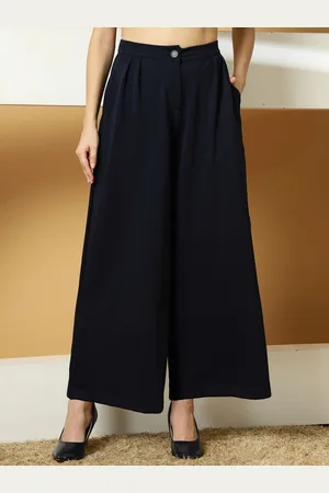 OOMPH Women Relaxed Pleated Trousers