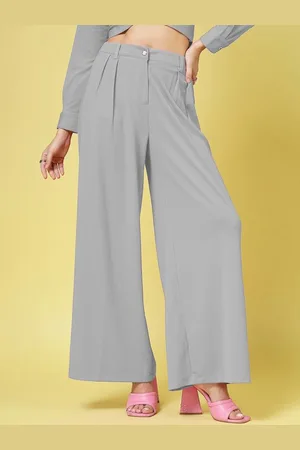 OOMPH Women Relaxed Pleated Trousers