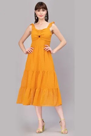 BAESD Women Tiered A-Line Midi Dress