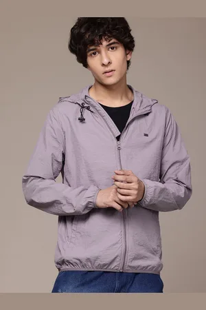 Roadster The Lifestyle Co. Mock Collar Hooded Tailored Jacket