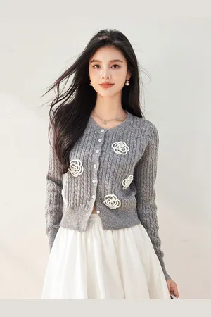 JC Collection Women Floral Cardigan