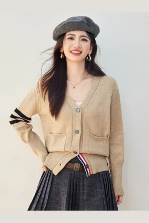 JC Collection Women V-Neck Cardigan Sweater