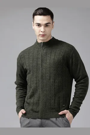 Park Avenue Self Design Front-Open Sweater