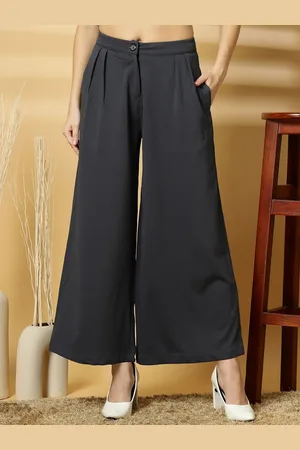 OOMPH Women Relaxed Pleated Trousers