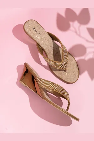 Inc 5 Women Embellished Wedge Heel Sandals