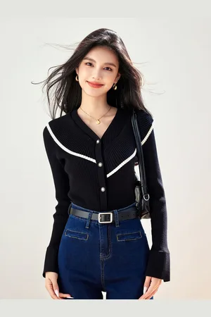 JC Collection Women V-Neck Cardigan