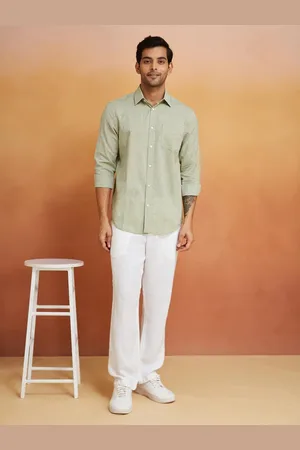 Fabindia Men Slim Fit Opaque Casual Shirt
