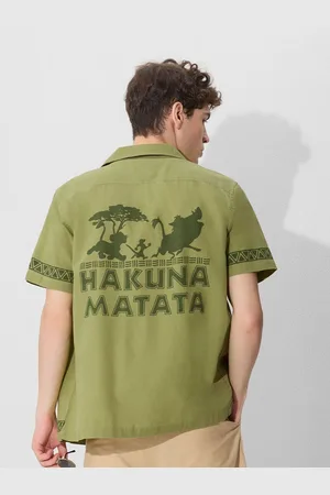 The Souled Store Men Graphic Printed Cotton Oversized Casual Shirt