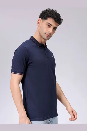 The Indian Garage Co Men Polo Collar Applique T-shirt