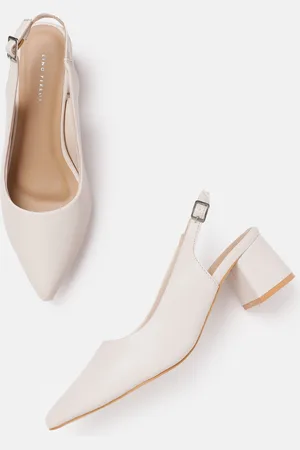 Lino Perros Pointed Toe Block Heel Mules