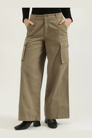 Benetton Women High-Rise Trousers
